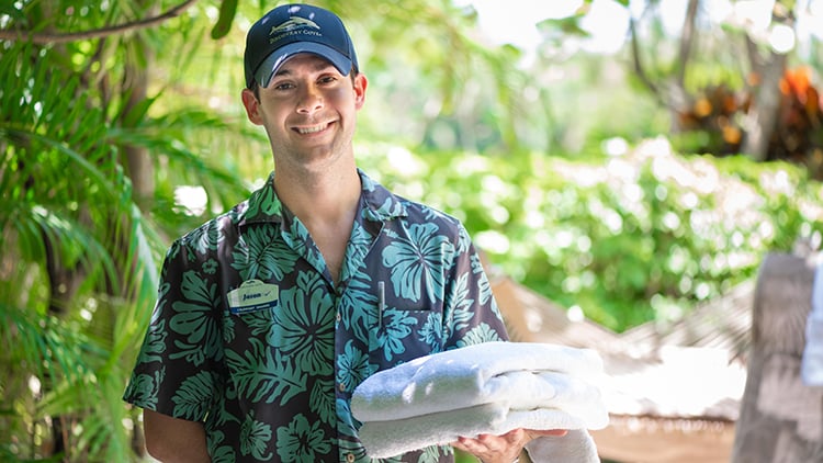 Friendly Ambassadors to assist you during a visit to Discovery Cove
