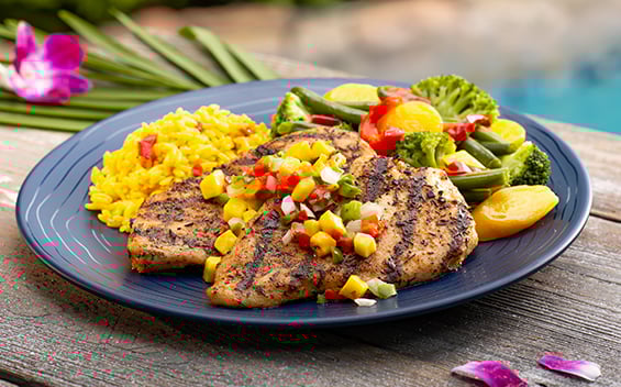 Signature entrees at Discovery Cove Orlando