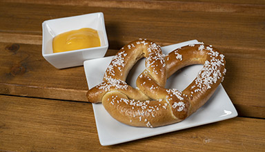 Pretzel and cheese