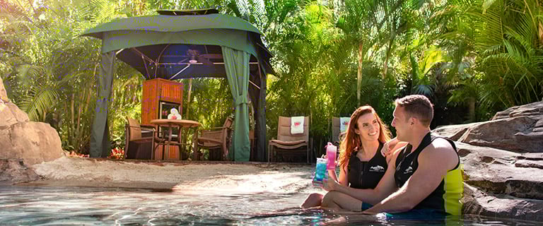 Reserve a cabana during a visit to Discovery Cove