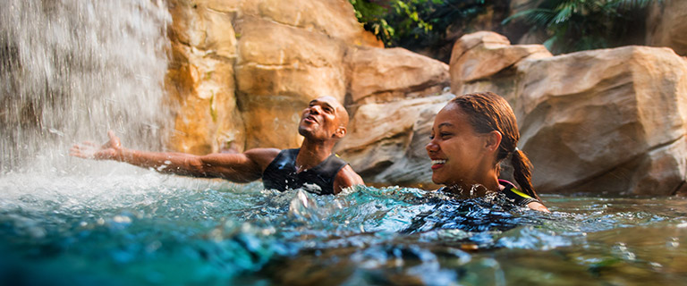 Swim around Wind-Away River at Discovery Cove
