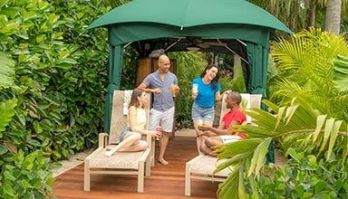 Reserve a cabana during your day at Discovery Cove Orlando