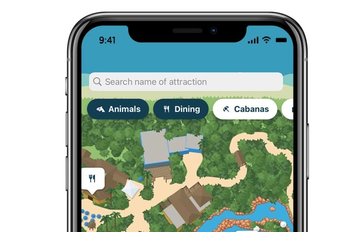 Discovery Cove Orlando Mobile App Map